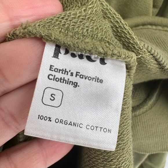 PACT Women Green Crewneck Sweatshirt Pullover Long Sleeve Organic Cotton Size S - Picture 7 of 8